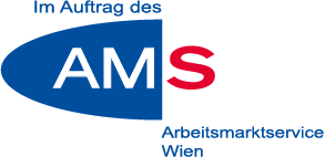 Logo Im Auftrag des AMS Wien
